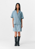 Object Detailed Denim Shirt - Light Blue Denim