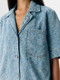 Object Detailed Denim Shirt - Light Blue Denim