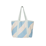 Black Colour XL Tote Bag - Blue