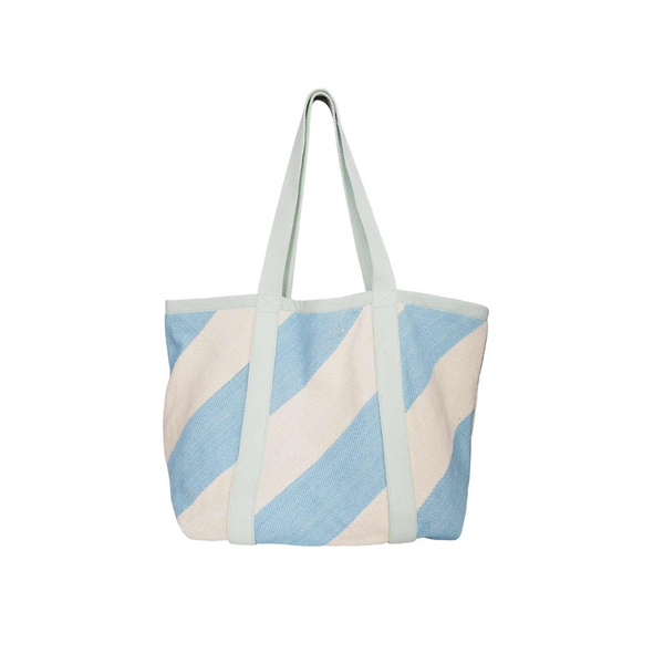 Black Colour XL Tote Bag - Blue