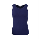 Black Colour Tea Tank Top - Navy