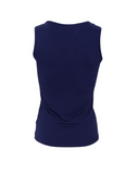 Black Colour Tea Tank Top - Navy