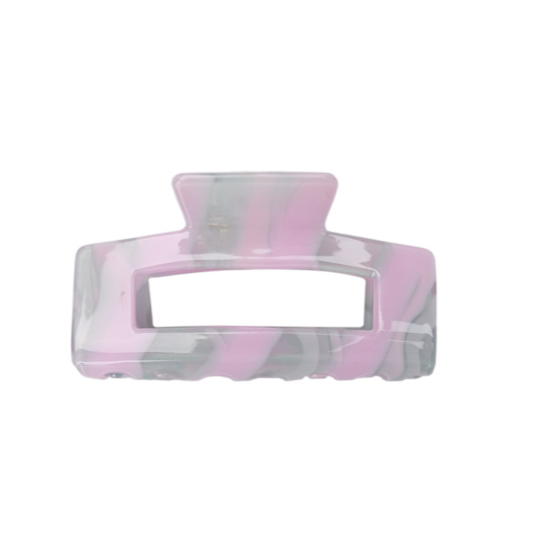 Black Colour Berlin Hair Claw - Lavender/Grey