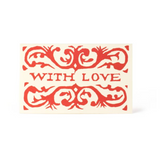 Cambridge Imprint Pack of Arabesque With Love Gift Cards - Red
