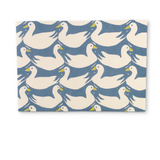 Cambridge Imprint Pack of Six Small Cards Ducks and Rabbits Blue and Yellow