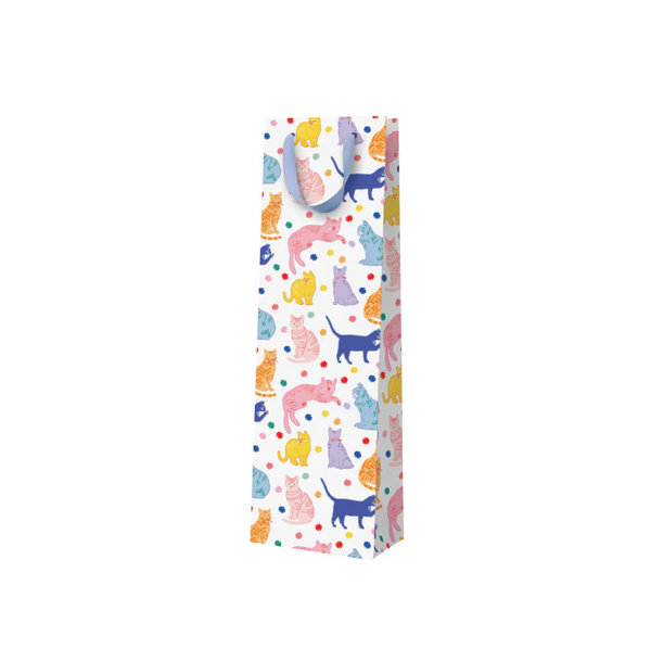 Neon Cats Bottle Bag
