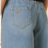 Nobody's Child Light Wash Denim Brixton Long Shorts