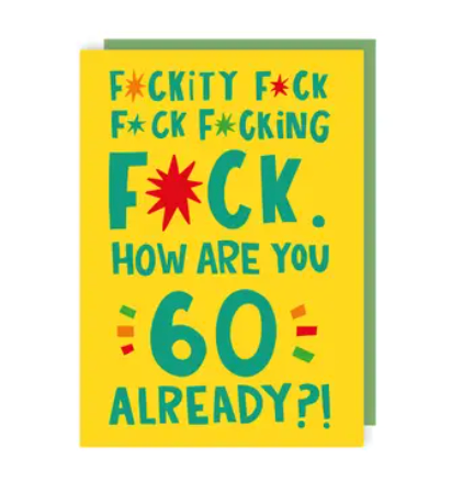 'How Are You 60 Already?!' Card