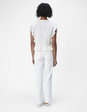 Object Ruffled Top - White (Cloud Dancer)