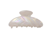 Black Colour Chinassa Hair Claw - White