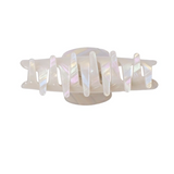 Black Colour Chinassa Hair Claw - White