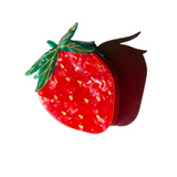 Hand-Painted Strawberry Fruit Claw Hair Clip