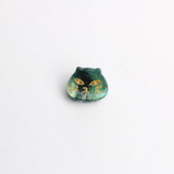 Mini cat claw clip in emerald