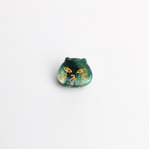 Mini Cat Claw Clip In Emerald