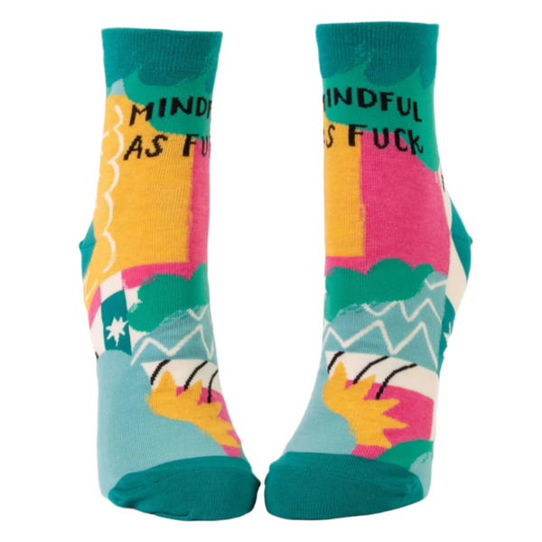 Blue Q 'Mindful As F*ck' Women's Ankle socks