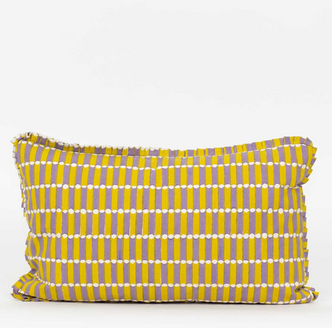 Afroart Tivolio Cushion Lilac & Yellow 30 x 50 cm