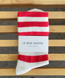 Le Bon Shoppe - Wally Socks White/Red