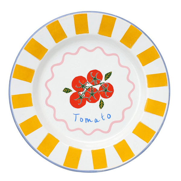 Enamel Tomato Plate - 25cm