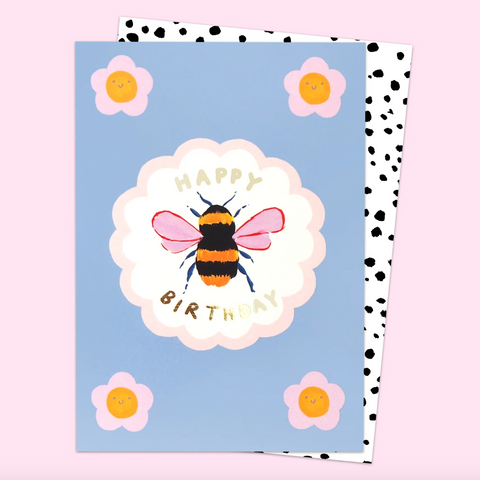 Happy Birthday Bee Card
