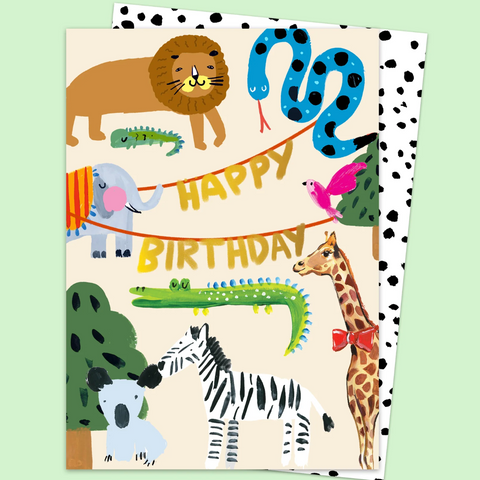Jungle Friends Birthday Card