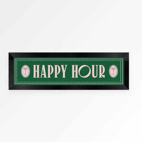 Happy Hour Panoramic Framed Print