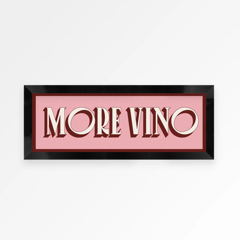 More Vino Panoramic Framed Print