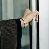 Nordic Muse Minimal Gold Cuff Bangle, Tarnish-Free Gold Plating