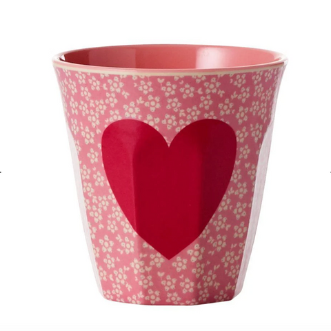 Melamine Cup - Heart Print