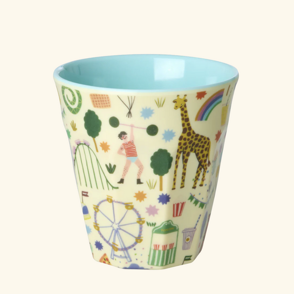 Melamine Cup - Mint Fun Fair Print
