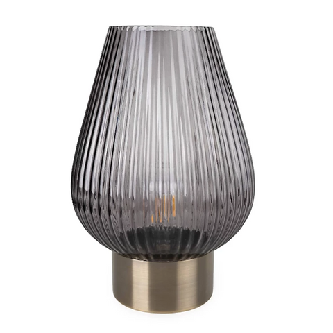 LED Glass Tulip Lamp - Blue
