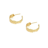 Consortium Textured Misshape Earring - Gold