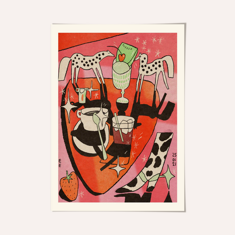 Enikő Eged - Pink Pony Club Framed Print