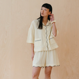 TBCo Cotton Pyjamas - Buttermilk Scallop