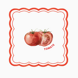 Asparagus Tomato Paper Napkin