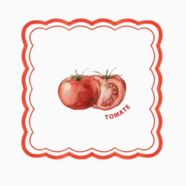 Asparagus Tomato Paper Napkin