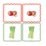 Asparagus Tomato Paper Napkin
