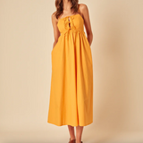 Nobody's Child - Orange Aspen Midi Dress