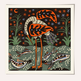 Enikő Eged Magic Stork Framed Print