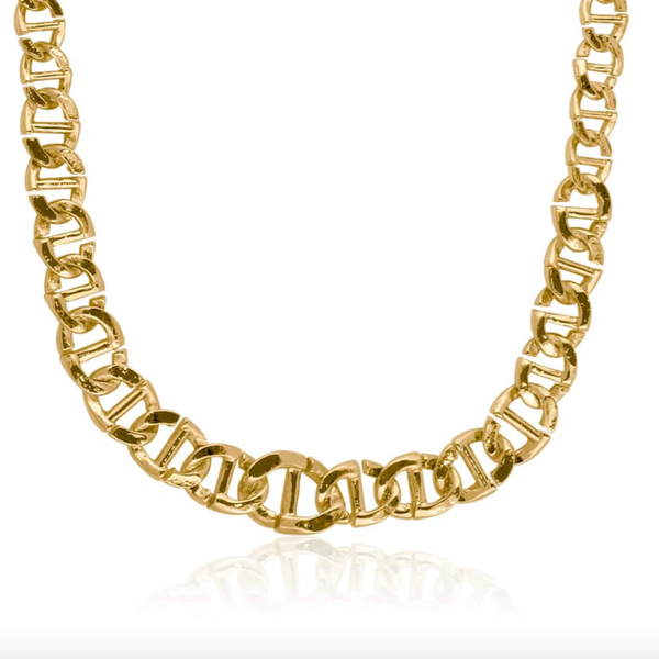 Surprise Anchor Statement Chain Necklace - Gold