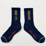 Le Bon Shoppe Preppy Socks - Navy/Gold