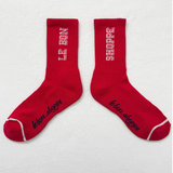 Le Bon Shoppe Preppy Socks - Red/Cream