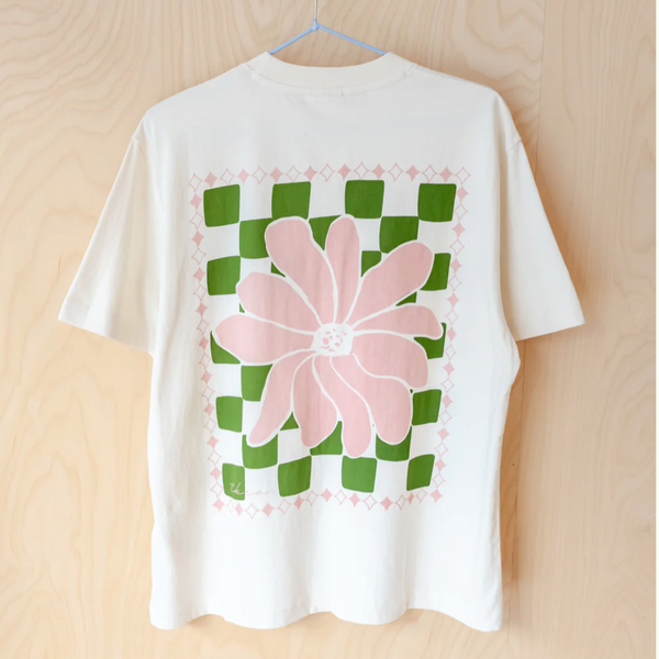 TBCo Cotton T-Shirt - Ecru Flora