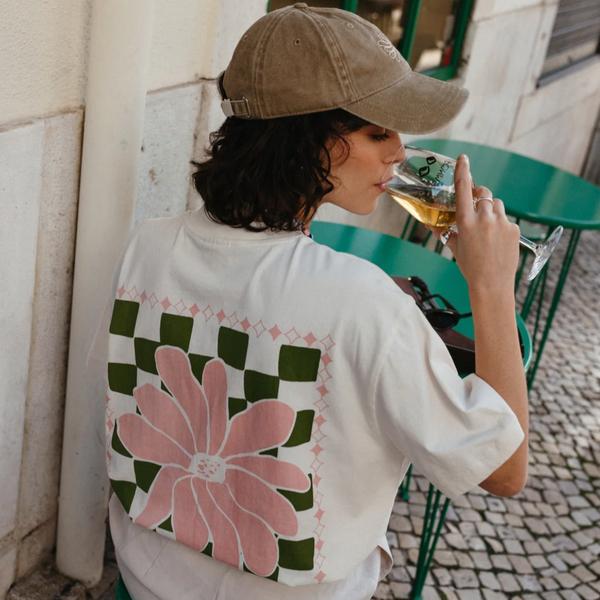 TBCo Cotton T-Shirt - Ecru Flora