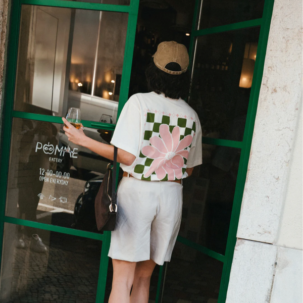 TBCo Cotton T-Shirt - Ecru Flora