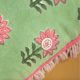 Ian Snow Laurel & Taffy Block Print Cushion