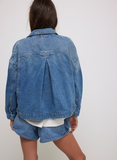 Free People Opal Swing Denim Jacket - Cowboy Romance