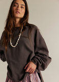 Free People Total Eclipse Tee - Chocolate