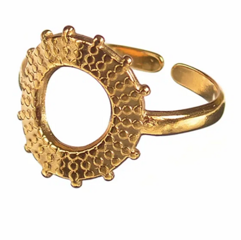 Here Comes the Sun Adjustable Ring - Gold