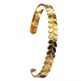 Hot Tomato Laurel Gold Cuff