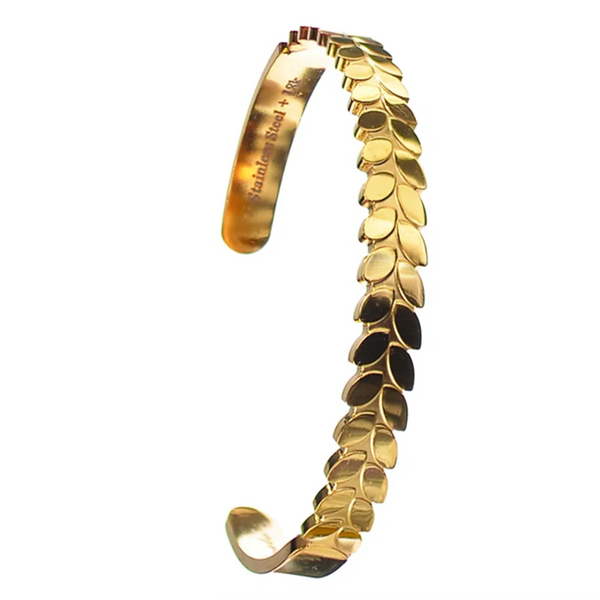 Hot Tomato Laurel Gold Cuff